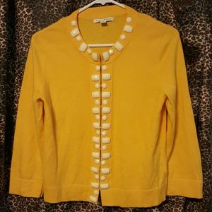Banana Republic 3/4sl. embellished cardigan Medium